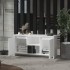 Mueble para TV madera contrachapada blanco 102x37,5x52,5