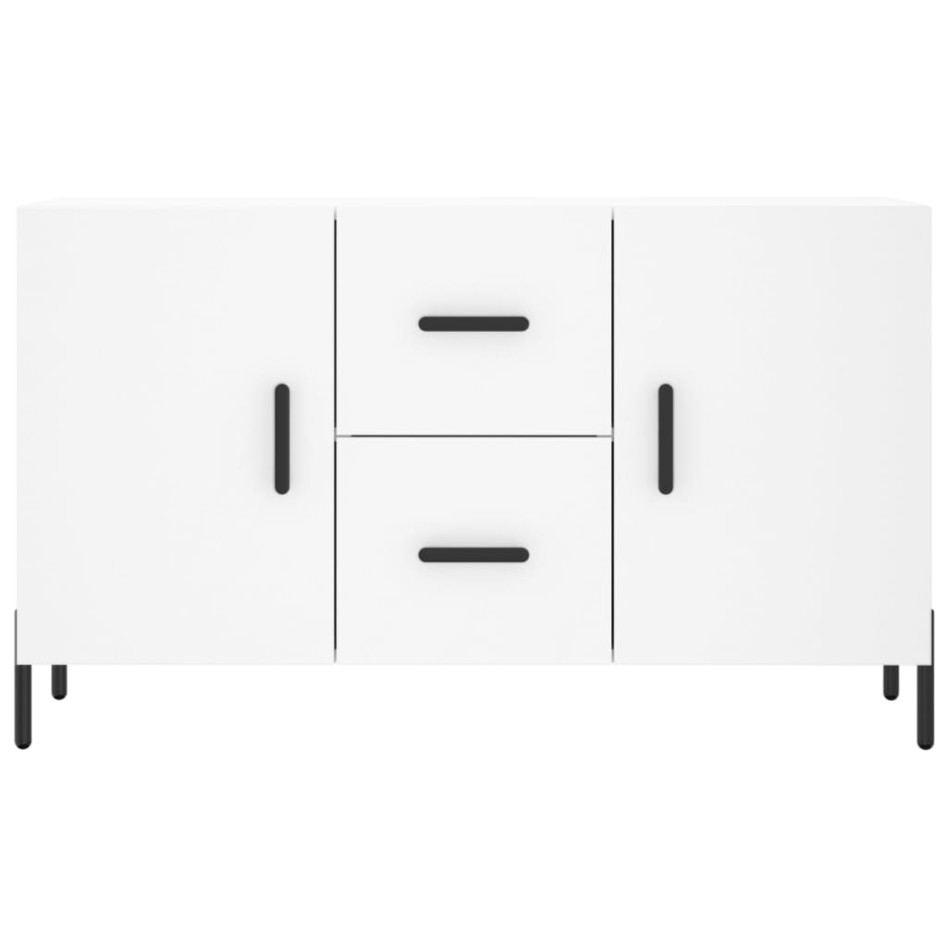 Aparador de madera de ingeniería blanco 100x36x60