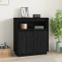 Aparador de madera maciza de pino negro 70x34x80