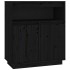 Aparador de madera maciza de pino negro 70x34x80