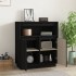 Aparador de madera maciza de pino negro 70x34x80