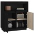 Aparador de madera maciza de pino negro 70x34x80