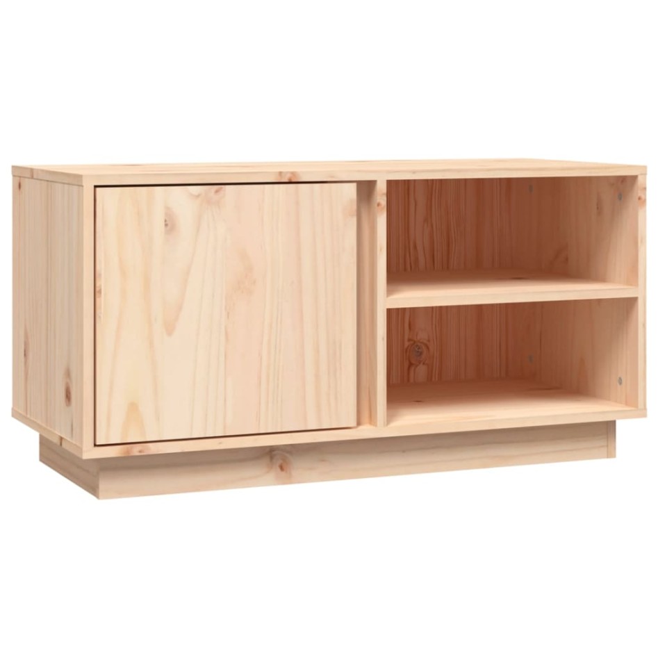 Mueble de TV de madera maciza de pino 80x35x40,5