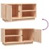 Mueble de TV de madera maciza de pino 80x35x40,5