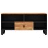 Mueble de TV madera acacia y madera contrachapada 100x33x46