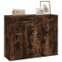 Aparador madera contrachapada color roble ahumado 88x30x70