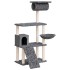 Rascador para gatos con postes de sisal gris oscuro 131