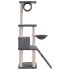Rascador para gatos con postes de sisal gris oscuro 131