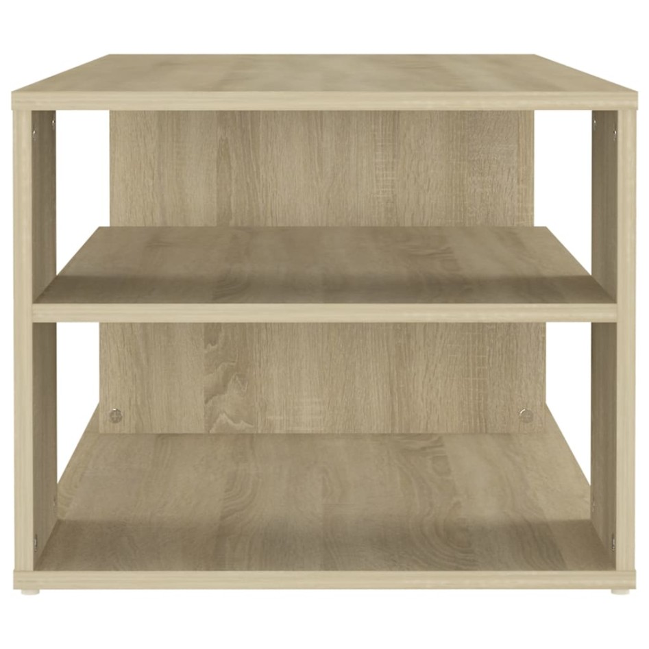 Mesa de centro madera contrachapada roble Sonoma 100x50x40