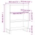 Estantería madera de ingeniería blanco 69,5x32,5x90