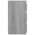 Mesita de noche madera contrachapada gris Sonoma 40x35x62,5