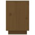 Mesita de noche madera maciza de pino marrón miel 50x34x50