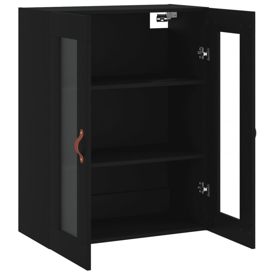 Armario de pared negro 69,5x34x90