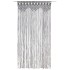 Cortina de macramé algodón gris antracita 140x240