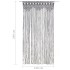 Cortina de macramé algodón gris antracita 140x240