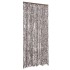Cortina mosquitera chenilla marrón y blanco 90x220
