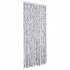 Cortina mosquitera de chenilla blanca y gris 100x220