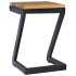 Mesa de centro madera maciza de teca y poliresina 30x30x50