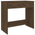 Escritorio de madera de ingeniería roble marrón 80x40x75