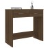 Escritorio de madera de ingeniería roble marrón 80x40x75