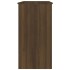 Escritorio de madera de ingeniería roble marrón 80x40x75