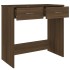 Escritorio de madera de ingeniería roble marrón 80x40x75