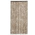 Cortina mosquitera beige y marrón chenilla 100x220
