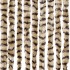 Cortina mosquitera beige y marrón chenilla 100x220