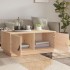 Mesa de centro de madera maciza de pino 80x50x35