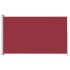 Toldo lateral retráctil de jardín rojo 180x300