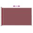 Toldo lateral retráctil de jardín rojo 180x300