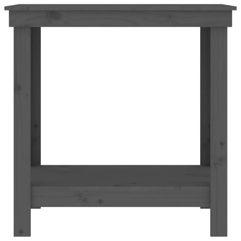 Banco de trabajo de madera maciza de pino gris 80x50x80