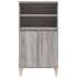 Aparador alto de madera contrachapada gris Sonoma 60x36x110