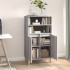 Aparador alto de madera contrachapada gris Sonoma 60x36x110