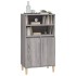 Aparador alto de madera contrachapada gris Sonoma 60x36x110