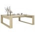 Mesa de centro madera contrachapada roble Sonoma 100x100x35