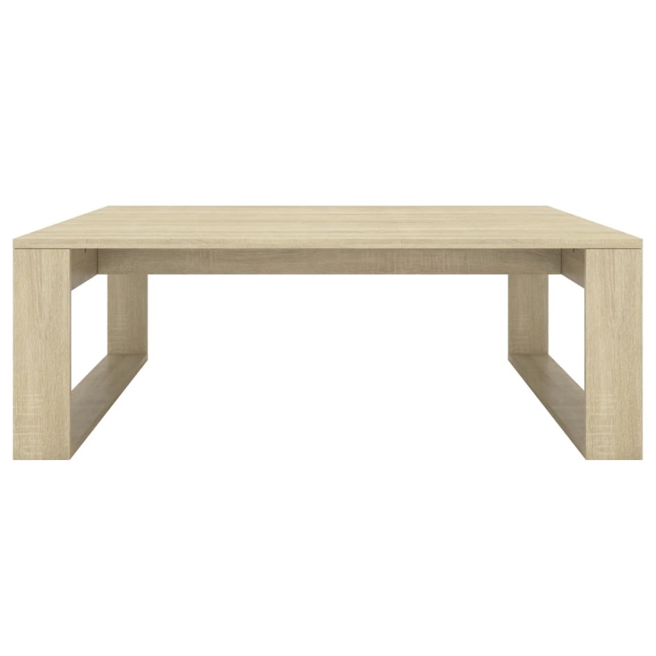 Mesa de centro madera contrachapada roble Sonoma 100x100x35