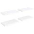 Estantes flotantes de pared 4 uds blanco MDF 50x23x3,8