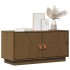 Mueble de TV madera maciza de pino marrón miel 80x34x40