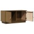 Mueble de TV madera maciza de pino marrón miel 80x34x40