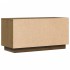 Mueble de TV madera maciza de pino marrón miel 80x34x40