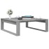 Mesa de centro madera de ingeniería gris Sonoma 100x100x35