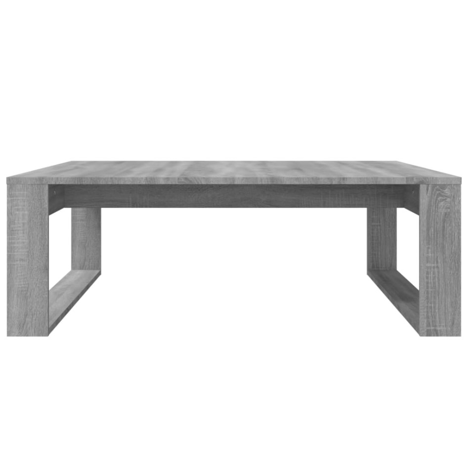 Mesa de centro madera de ingeniería gris Sonoma 100x100x35
