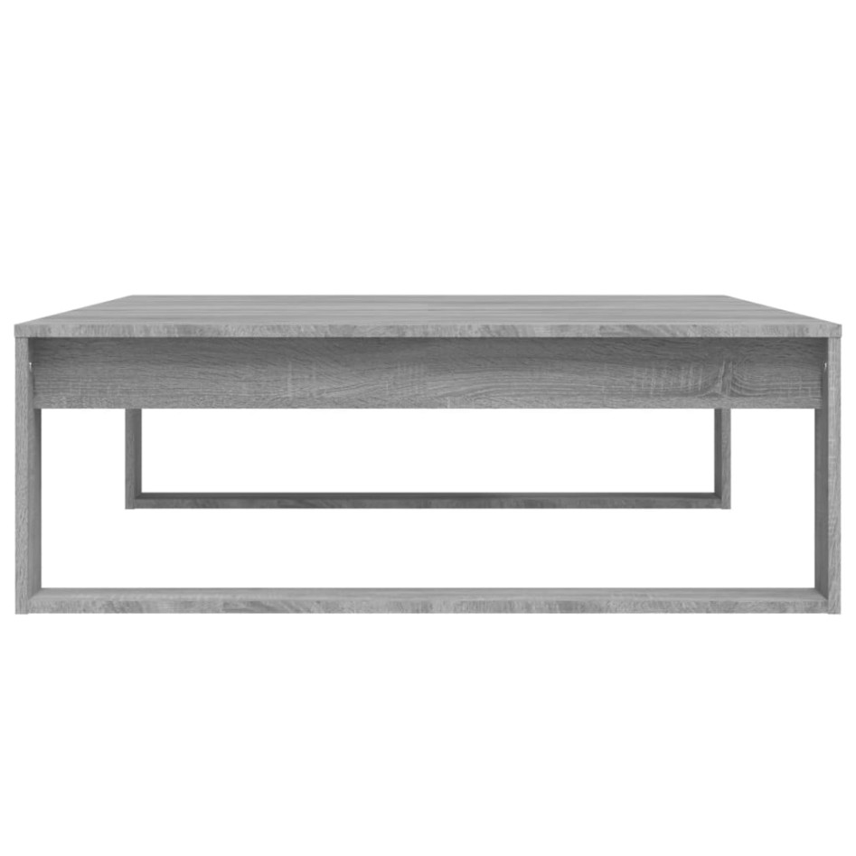 Mesa de centro madera de ingeniería gris Sonoma 100x100x35