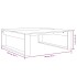 Mesa de centro madera de ingeniería gris Sonoma 100x100x35
