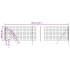 Cerca de alambre de acero galvanizado gris antracita 1x10