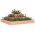 Jardinera de madera maciza de abeto douglas 80x80x27