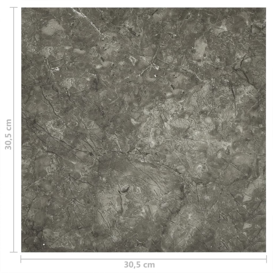 Lamas para suelo autoadhesivas 55 uds PVC gris 5,11