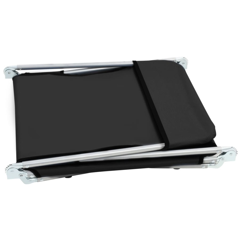 Tumbonas plegables 2 unidades acero y tela