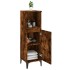Armario de baño madera contrachapada roble ahumado 30x30x100